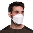 thumbnail image 2 of White KN95 Respirator Face Mask Individually Sealed 20PC, 2 of 4