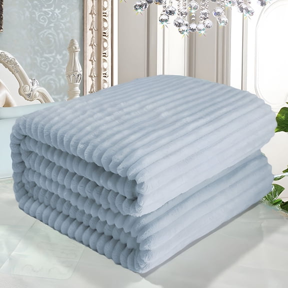 AUQ Coral Velvet Weighted Blankets for Adults Queen Size 0.44lbs,Warm Sherpa Fleece Throw Blanket for Sleep and Calm,Soft Cozy Heavy Bed Blanket 27 x 39 Inches
