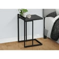 thumbnail image 4 of C-Shaped Accent Table with Metal Base Grey Laminate Modern Side Table for Living Room or Bedroom, 4 of 12