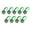 Green, variant on 9pcs Carabiner Compasses Pendant Multifunction Keychain Compasses Portable Keychain Navigation Tool for Teen Adults