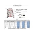 thumbnail image 5 of Gvmfive Women's Floral Print Beaded Long Sleeve T-Shirt Round Neck Tunic Tops, 5 of 5
