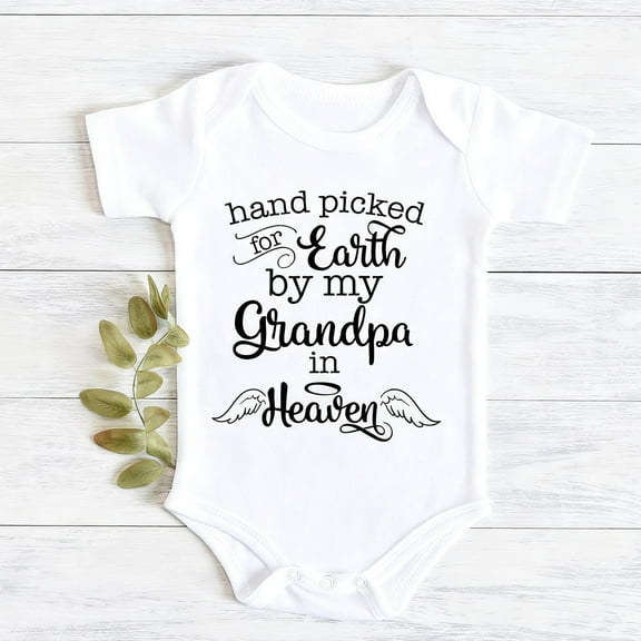 Handpicked for Earth by my Grandpa in Heaven, Bodysuit, Toddler Shirt, Baby Shower Gift, Pregnancy Announcement