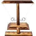 thumbnail image 1 of UBIUO Ring Toss Game, Ring Toss with Shot Ladder, Fun Hook and Ring Game, Handmade Wooden Interactive Game for Home, Party, 1 of 4