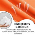 thumbnail image 6 of SDJPOI 2-3 Seater Porch Swing Replacement Cushion, Thicken 4" Waterproof Outdoor Bench Cushions with Backrest for Outdoor Furniture, 6 of 7