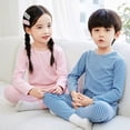 thumbnail image 4 of Pijamas de invierno para niños, ropa interior térmica de dibujos animados para niñas, niños y bebés, ropa de dormir de Navidad, 4 of 4