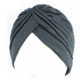 thumbnail image 1 of Lurrose - 10 unidades de turbante cruzado elástico, gorro Bennie plisado para quimioterapia, pañuelo para la cabeza, torcido, elástico para mujeres y niñas (color aleatorio), 1 of 5