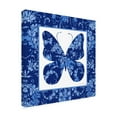 thumbnail image 4 of Canvas Wall Art - Jean Plout 'Beautiful Blue Butterflies C' Wall Art for Living Room, Bedroom, or Office DÃ©cor by Trademark Fine Art - 14 x 14 Inches, 4 of 4