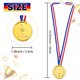 thumbnail image 2 of Medallas Caydo 100 piezas de plástico dorado de 3,5 cm para niños, 2 of 9