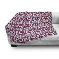 thumbnail image 3 of Butterfly Soft Flannel Fleece Blanket, Vibrant Watercolor Animals Patterns Warm Climate Creatures Spring Season, Cozy Plush for Indoor and Outdoor Use, 50" x 60", Pink Magenta Black, by Ambesonne, 3 of 6