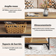 thumbnail image 4 of Mesa de Centro Madera de 2 Niveles Rectangular,Marrón FurnitureR Minimalismo, 4 of 7