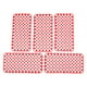 thumbnail image 2 of Alfombrilla de plástico para jaula de mascotas de 5 uds. rojo Zulema Estera del conejillo de indias del conejo, 2 of 8