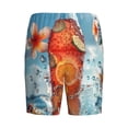 thumbnail image 7 of Daiia Refreshing Citrus Splash Mens Woven Stretch Pajama Short,Short Pajama Pants-Large, 7 of 7