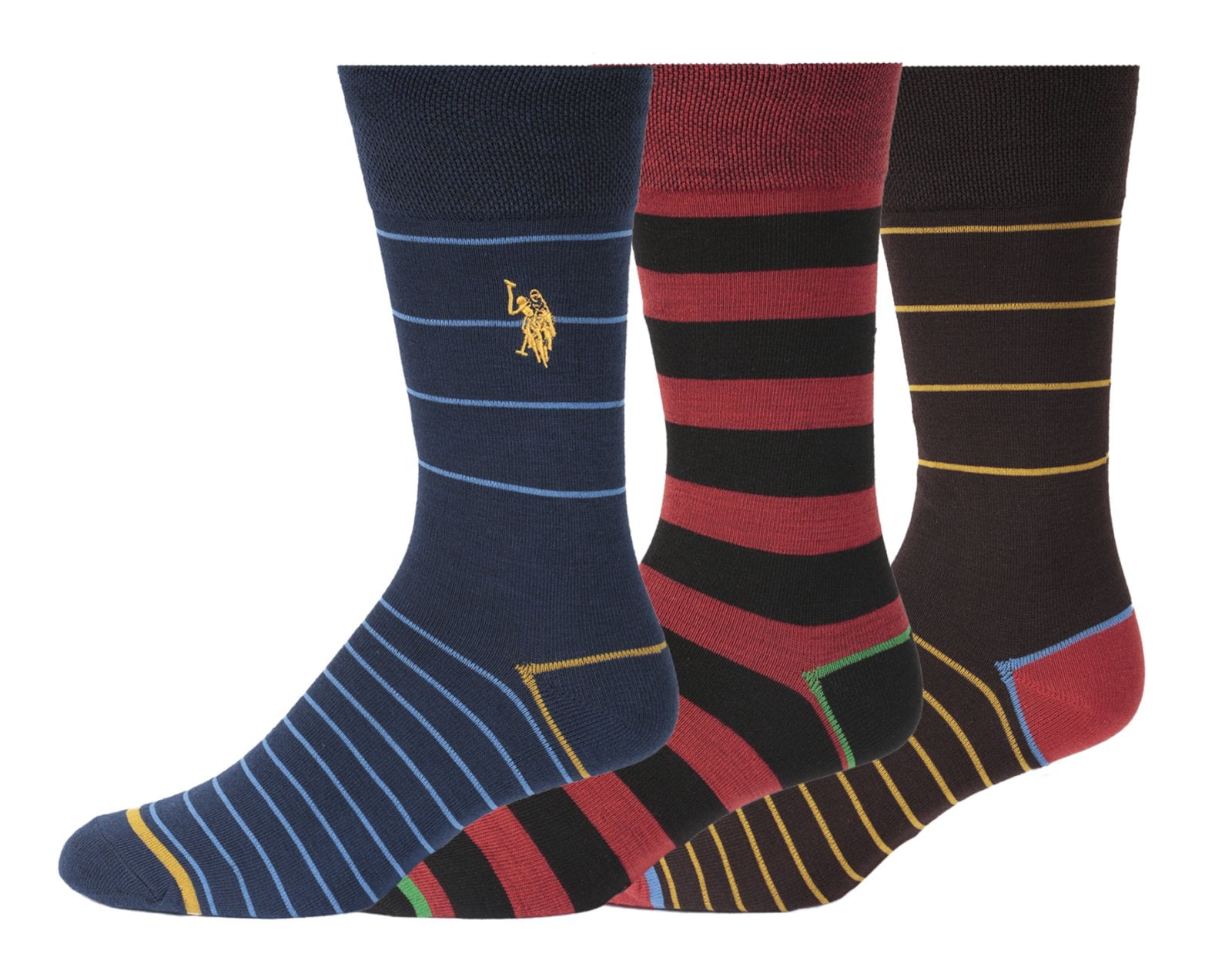 Mens Dress Socks Fun Crazy Colorful Gift 3Pack Awesome Happy