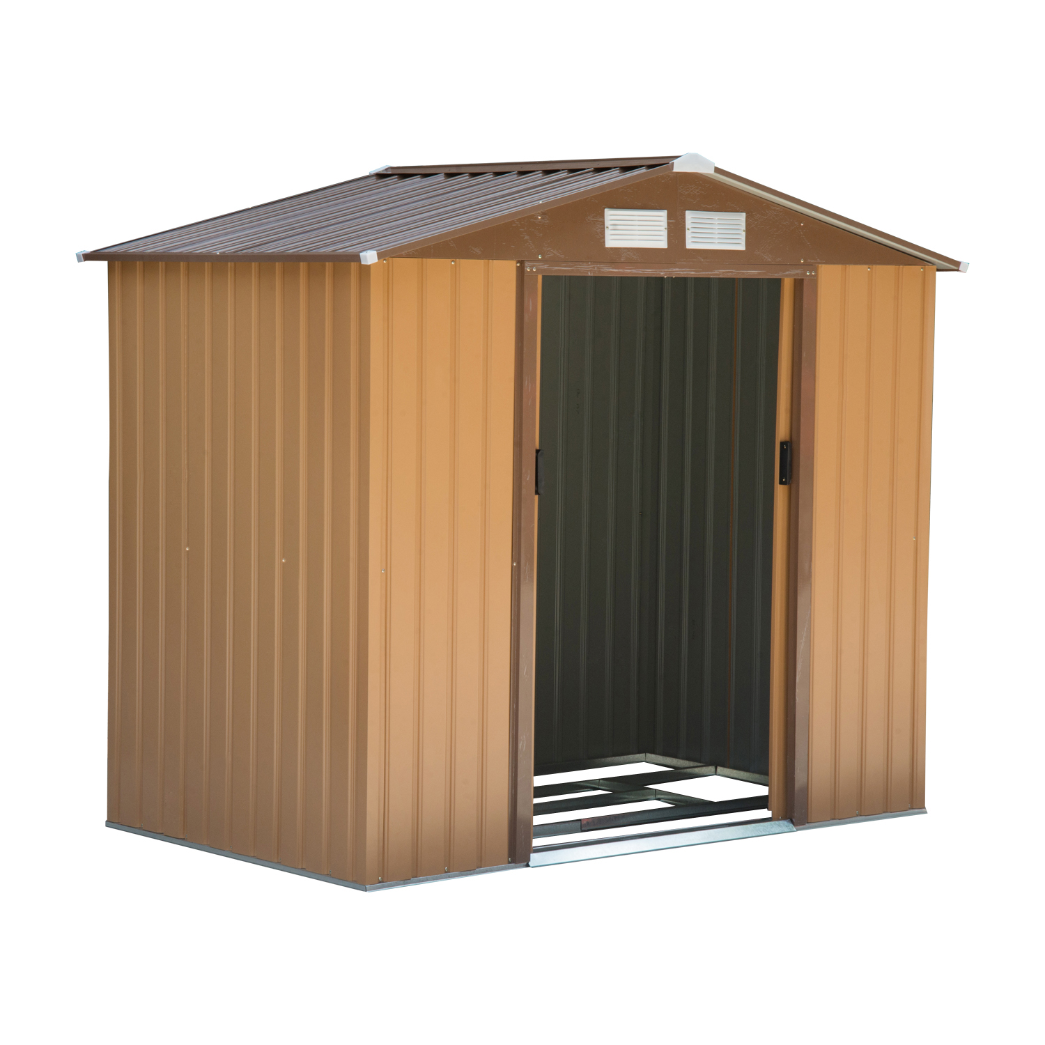 Outsunny 9.1’ x 6.3’ x 6.3’ Garden Storage Shed w/Floor Foundation