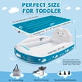 thumbnail image 2 of Inflatable Toddler Travel Bed Air Mattress with Safety Bumpers and Electric Pump - 330lb Capacity Portable Kids Bed - 40" x 63" Portable Blow Up Bed for Travel, Camping, Sleepovers, 2 of 8