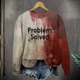 thumbnail image 3 of Joernso Unisex Hoodie Bloodstain Print Halloween Haunted House Cosplay Top Drawstring Hooded Pocket Long Sleeves Loose Hoodie, 3 of 8