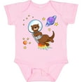 thumbnail image 3 of Inktastic Otter Space Cute Otter with Rocket Pack Boys or Girls Baby Bodysuit, 3 of 5