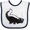 White and Navy, variant on Inktastic Animals Cute Skunk Boys or Girls Baby Bib
