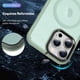 thumbnail image 2 of Funda TEKKU Matte Style para iPhone 15 PRO Trans Verde compatible con MagSafe, 2 of 8