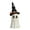 White, variant on AUHomi Halloween Decorations Indoor, 1PC Ceramic Ghosts with Witch Hats, Cute Spooky Halloween Ghost Figurines for Mantel, Shelf & Tabletop Decor (Pink)