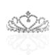 thumbnail image 1 of KAKOWELY Corona/Tiara/Diadema nupcial con cristales brillantes y peine (plateada), 1 of 4