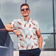 thumbnail image 4 of Gukieu Koi Fish Corals,Spring Summer Print Men's Quick-drying POLO Shirt, Button-down Summer T-shirt, Suitable for Work and Outdoor Activities-Small, 4 of 6