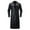 Black, variant on QHFBli Mens Long Trench Coat Autumn Winter Men's Fashionable Long PU Leather Anorak Coat Jacket Outerwear For Black XXXXXL