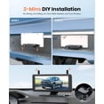 thumbnail image 3 of 7.2" DVR Portable Solar  Backup Camera: 1080P 2 Min Quick Installation Support 2 Split Screen  up Camera, IP69K  Reverse Camera for , Van, SUV, , Trailer, 3 of 7