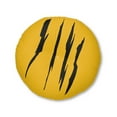 thumbnail image 2 of Effete Feline Claw Marks Scratch Tufted Floor Pillow, Round, 2 of 4