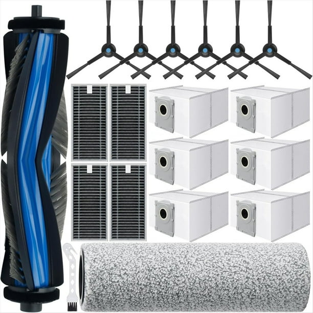 Compatible con para X8 Pro Omni, Kit de Accesorios para Aspiradora X8 Pro Omni, Bolsas de Goma para Cepillo Principal.