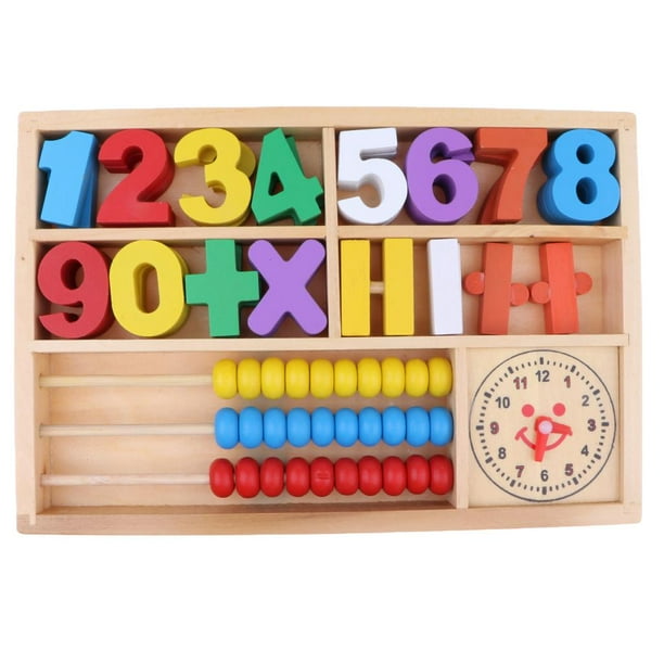 Juegos De Matemáticas Para Niños Aprendizaje De Juguetes De Caja Digital Incluida Palos Número Reloj Juguetes Educativos Montessori