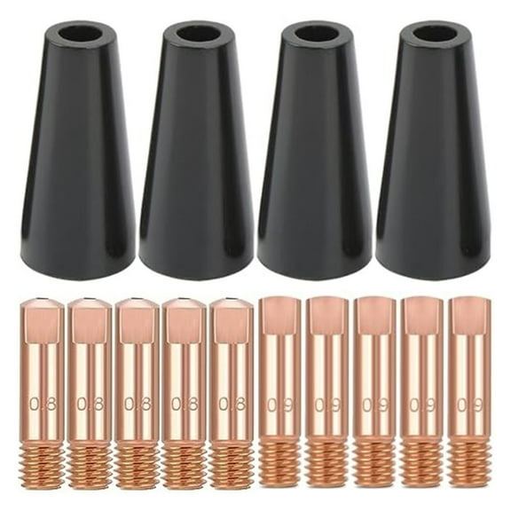 Flux Core Gasless Nozzle Tips Kit,for MIG Welding Contact Tip 0.8/0.9mm for 14AK