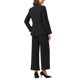 thumbnail image 3 of Conjunto de Blazer y Pantalones INSPIRE CHIC para Mujer, Traje de 2 Piezas con Botón Único para Oficina, Color Negro, 3 of 6