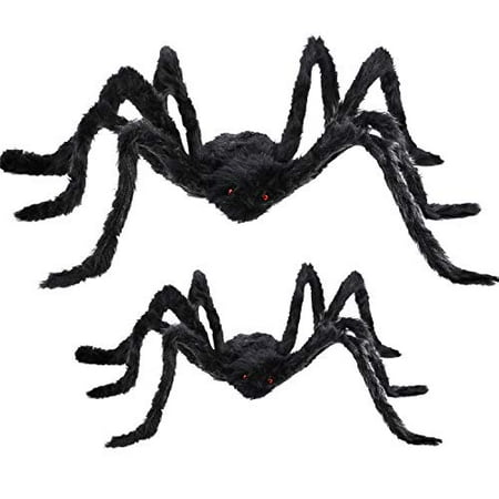 Boao 2 Pieces Fausses Decorations D Araignee Araignees D Halloween Araignee D Halloween En Plein Air Decorations D Halloween Effrayantes D Araignee Noir 2 Tailles Walmart Canada