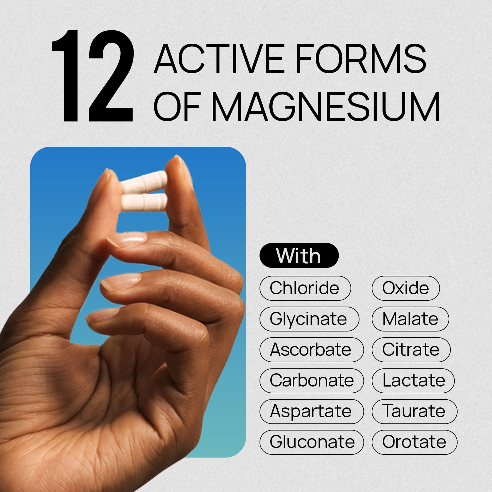 Selerb 18-in-1 Magnesium Complex with D3,K2 & Gentle on Stomach |12 Active Forms of Magnesium (Glycinate, Citrate, Malate + 9 Forms) | Sleep, Bone & Heart Support | 90 Capsules