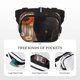 thumbnail image 5 of Balery Black Cat in Wildflowers Mochila Cinturón para Mujeres y Hombres, Bolsa de Cintura Impermeable de Doble Capa con Correa, 5 of 9
