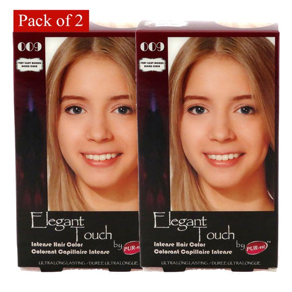 Hair Color Very Light Brown #009 Elegant Touch By PUR-Est (Pack of 2)