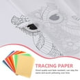 thumbnail image 3 of 40PCS Drawing Paper Tracing Paper Calligraphy Copy Paper for DIY Engineering Drawing Design (Assorted Color), 3 of 5