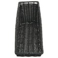 thumbnail image 5 of HUBERT Wicker Look Tapered Storage Basket, Rectangular Black - 7 1/2"L x 30"D x 1 1/2" to 8"H, 5 of 7