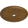 thumbnail image 3 of 31 1/2"OD x 3 5/8"ID x 1 1/2"P Kirke Ceiling Medallion (Fits Canopies up to 3 5/8"), Hand-Painted Smokey Topaz Crackle, 3 of 6