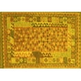 thumbnail image 1 of Ahgly Company Indoor Rectangle Oriental Yellow Traditional Area Rugs, 7' x 9', 1 of 4