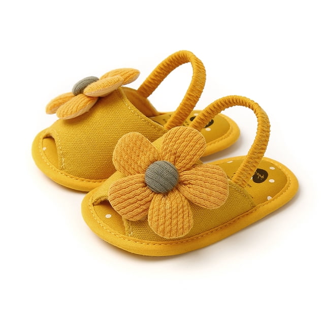 Fortune Baby Girl Sunflower Princess Sandals Infant Summer Prewalker Shoes