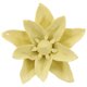 thumbnail image 1 of EeaseMX Flor de cerámica para colgar en la pared, decoración artesanal, lirio artificial estereoscópico, para sala de estar, hogar y oficina (amarillo, tamaño mediano), 1 of 7