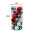 thumbnail image 3 of Hxoliqit 30 Pack Christmas Ornaments Shatterproof Holiday Festive Wedding Hanging Ornaments Christmas Tree Decoration (6cm/2.36in), 3 of 6