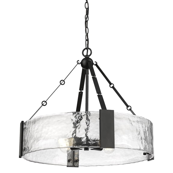 Millennium Lighting 19404-MB Rezi 4 Light 25" Wide Pendant - Black