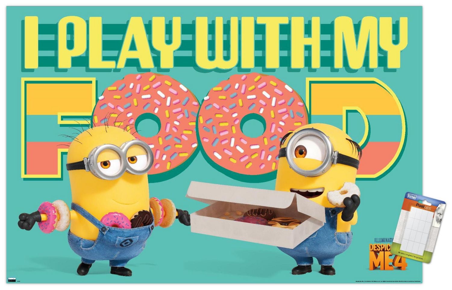 Illumination Despicable Me 4 - Donuts Wall Poster with Pushpins, 22.375" x 34"