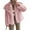 Pink, variant on Womens Winter Coats Trendy Long Sleeve Furry Faux Fur Jackets Button Lapel Warm Fall Outwear with Pockets