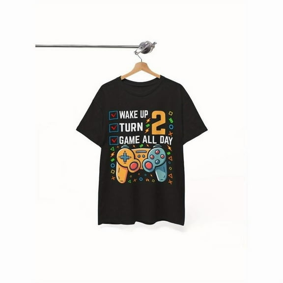 Women's Retro Gaming T-Shirt Funny Tee Controller Design Short Sleeve Fashion Casual Black S-5XL