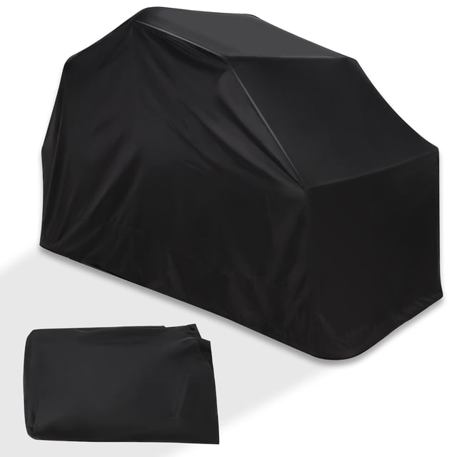 Abri de Moto Robuste avec Housse de Rangement - Tente de Garage Noire 136"x54 Pouces pour Protection Extérieure