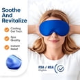 thumbnail image 5 of Contoured Gel Ice Eye Mask FSA HSA Eligible: Cold Compress for Puffy Eyes, Dark Circles, Sinus Pressure & Post-Surgery Relief, Reusable Cooling Therapy, Fits All Head Sizes, Daily Eye Care, 5 of 7